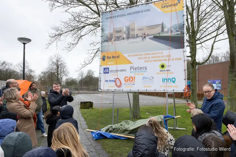 Startsein bouw nieuw Integraal Kind Centrum De Kring in Lelystad