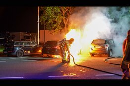 Autobrand op parkeerplaats A6