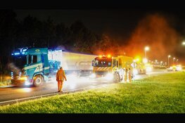 Vrachtwagen verliest lading slachtafval op N307