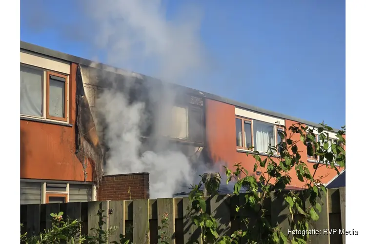 Flinke schade na brand bij woning Lelystad