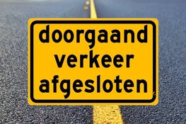 Houtribdijk voor een nacht afgesloten