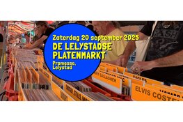 Zaterdag 20 September de Lelystadse platenmarkt