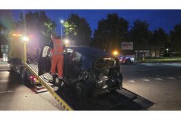 Gewonde en aanhouding na kop-staart botsing