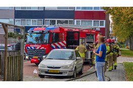 Fatbike vliegt in brand achter in tuin.