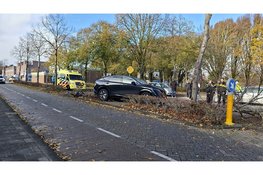 Auto botst tegen boom in Lelystad