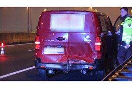 Flinke schade na kop-staart botsing op A6 bij Lelystad