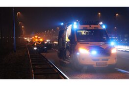 Flinke schade na kop-staart botsing op A6 bij Lelystad