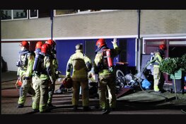 Accu vliegt in brand in garagebox onder woning