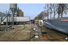 Brandweer ingezet voor container brand bij bedrijf Natural Oriental