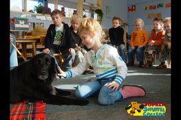 Hond voor de klas op basisschool de Triangel in Lelystad