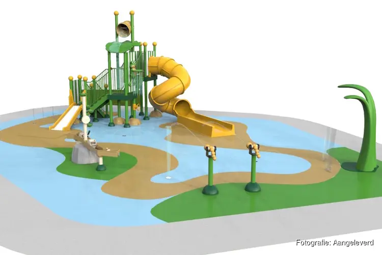 Feestelijke opening gloednieuw spraypark bij zwembad De Koploper