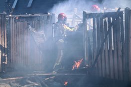 Grote schade in tuinen bij brand in Lelystad