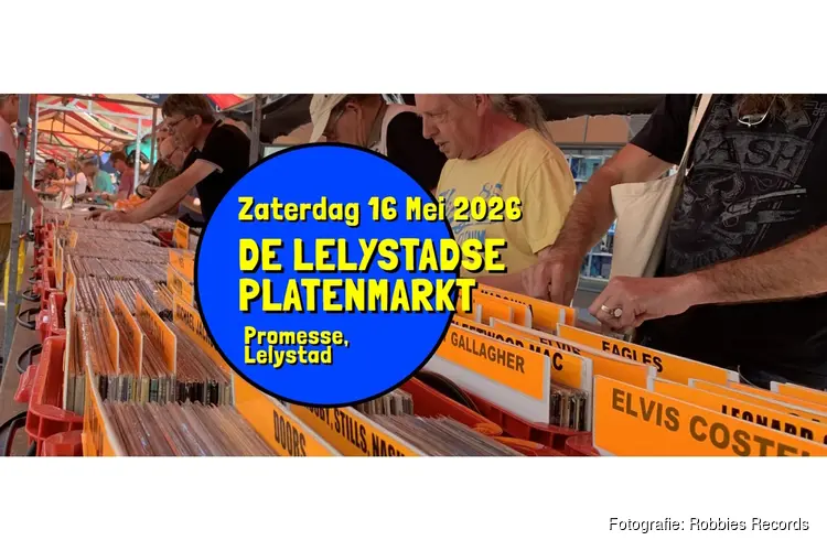 Zaterdag 16 mei: De Lelystadse platenmarkt