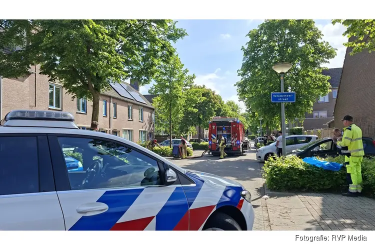 Accu van fiets vliegt in brand in Lelystad