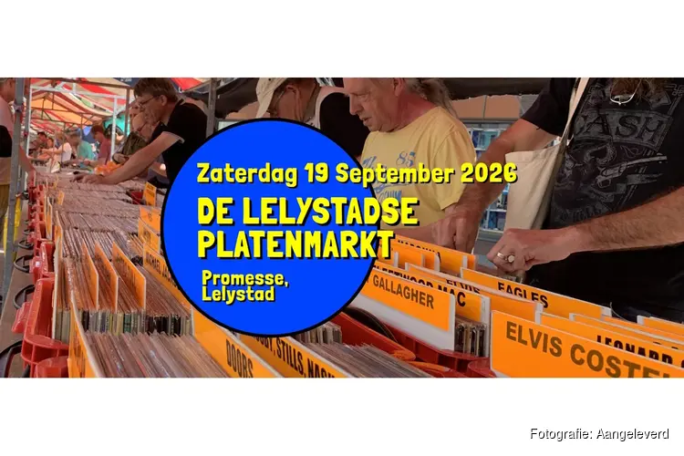 Lelystadse platenmarkt op 19 september