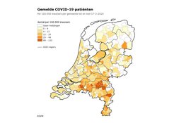 RIVM: 1705 besmettingen, 43 personen overleden