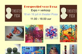 Unieke expo/verkoop in theater Posa