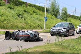 Veel schade na botsing in Lelystad