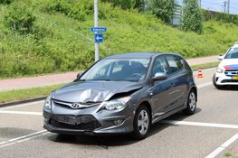 Veel schade na botsing in Lelystad