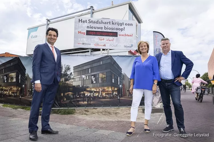 Bouw bioscoop in Lelystad officieel gestart