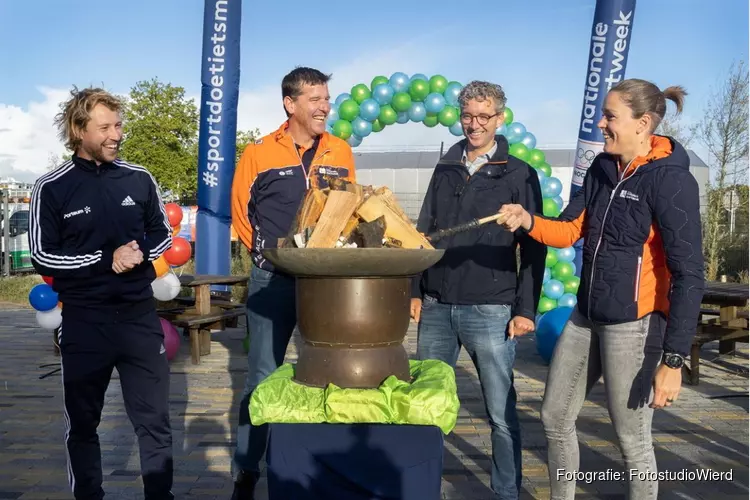 Nationale Sportweek van start met het ontsteken van Lelystadse vuur