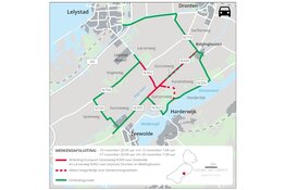 Weekendafsluitingen kruispunt N305 Gooiseweg en N302 Larserweg